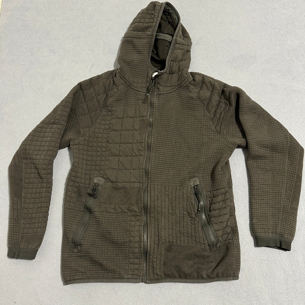 Nike Tech Pack Full Zip‎ Hooded Sportwear Jacket Long Sleeve Gray Womens Size M